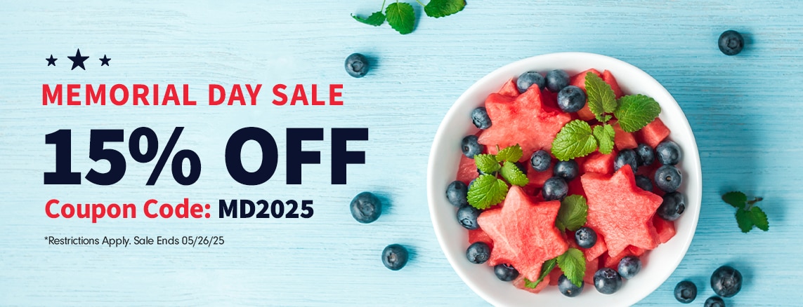 15% OFF Memorial Day Sale